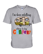 WHERE IS MY CAMPER V-Neck T-Shirt thumbnail