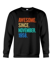 AWESOME SINCE NOVEMBER 1958 Crewneck Sweatshirt thumbnail