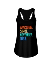 AWESOME SINCE NOVEMBER 1958 Ladies Flowy Tank thumbnail