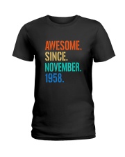 AWESOME SINCE NOVEMBER 1958 Ladies T-Shirt thumbnail