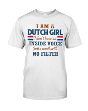 A DUTCH GIRL WITH NO INSIDE VOICE Classic T-Shirt thumbnail