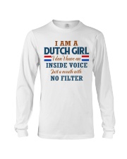 A DUTCH GIRL WITH NO INSIDE VOICE Long Sleeve Tee thumbnail