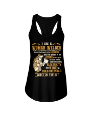 I'M A WOMAN WELDER Ladies Flowy Tank thumbnail
