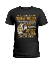 I'M A WOMAN WELDER Ladies T-Shirt thumbnail