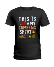 MY CAMPING SHIRT Ladies T-Shirt thumbnail