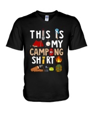 MY CAMPING SHIRT V-Neck T-Shirt thumbnail
