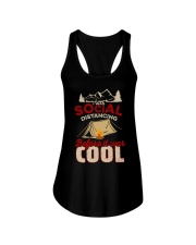I WAS SOCIAL DISTANCING Ladies Flowy Tank thumbnail