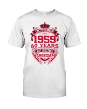 HAPPY BIRTHDAY OCTOBER 1969 Classic T-Shirt front