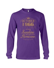 OCTOBER 1966 OF BEING SUNSHINE AND HURRICANE Long Sleeve Tee thumbnail