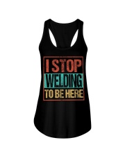 STOP WELDING TO BE HERE Ladies Flowy Tank thumbnail