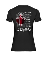 THE DEVIL SAW ME WITH MY HEAD DOWN Premium Fit Ladies Tee thumbnail