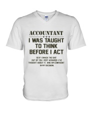 ACCOUNTANTS EDITION V-Neck T-Shirt front