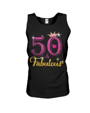 HAPPY BIRTHDAY 50 AND FABULOUS Unisex Tank thumbnail