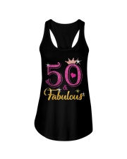 HAPPY BIRTHDAY 50 AND FABULOUS Ladies Flowy Tank thumbnail