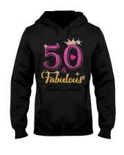 HAPPY BIRTHDAY 50 AND FABULOUS Hooded Sweatshirt thumbnail