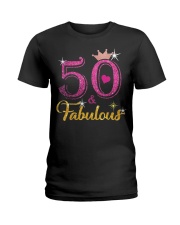 HAPPY BIRTHDAY 50 AND FABULOUS Ladies T-Shirt thumbnail