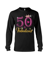 HAPPY BIRTHDAY 50 AND FABULOUS Long Sleeve Tee thumbnail