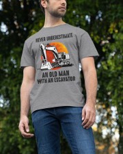 AN OLD MAN WITH AN EXCAVATOR Classic T-Shirt apparel-classic-tshirt-lifestyle-front-47