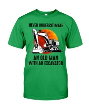 AN OLD MAN WITH AN EXCAVATOR Classic T-Shirt tile
