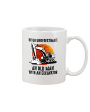 AN OLD MAN WITH AN EXCAVATOR Mug thumbnail