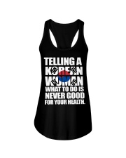 TELLING A KOREAN WOMAN Ladies Flowy Tank thumbnail