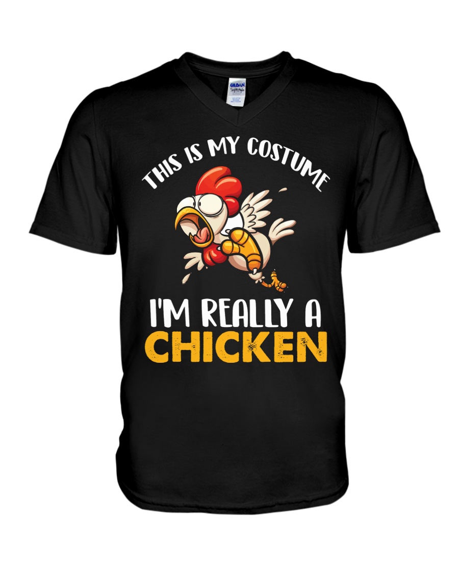 I'M REALLY A CHICKEN V-Neck T-Shirt