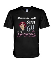 BIRTHDAY NOVEMBER 60 V-Neck T-Shirt thumbnail