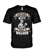 BEFORE I WAS A WIFE I WAS A WELDER V-Neck T-Shirt thumbnail