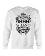 HAPPY BIRTHDAY SEPTEMBER 1959 Crewneck Sweatshirt thumbnail