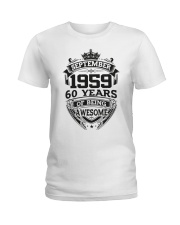 HAPPY BIRTHDAY SEPTEMBER 1959 Ladies T-Shirt thumbnail