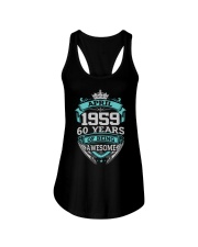 HAPPY BIRTHDAY APRIL 1959 Ladies Flowy Tank thumbnail