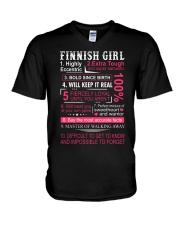 FINNISH GIRL V-Neck T-Shirt thumbnail