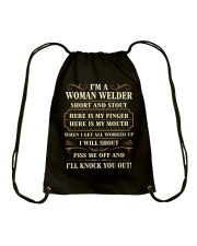 WOMAN WELDER Drawstring Bag thumbnail