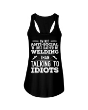 DON'T TALK TO IDIOTS Ladies Flowy Tank thumbnail