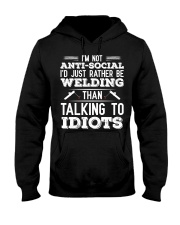 DON'T TALK TO IDIOTS Hooded Sweatshirt thumbnail