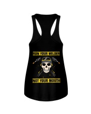 DON'T RUN YOUR MOUTH Ladies Flowy Tank thumbnail
