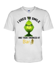 GRINCH WITH BAR V-Neck T-Shirt thumbnail