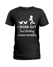 CHASING CHICKENS Ladies T-Shirt thumbnail