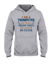 A TRUMPETER WITH NO INSIDE VOICE Hooded Sweatshirt front
