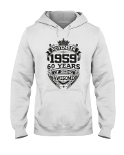 HAPPY BIRTHDAY NOVEMBER 1959 Hooded Sweatshirt thumbnail