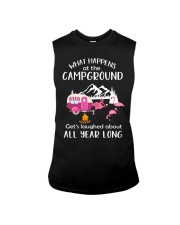 WHAT HAPPENS AT THE CAMPGROUND Sleeveless Tee thumbnail