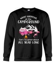 WHAT HAPPENS AT THE CAMPGROUND Crewneck Sweatshirt thumbnail