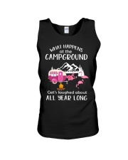 WHAT HAPPENS AT THE CAMPGROUND Unisex Tank thumbnail