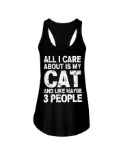 Funny Cat T Shirt Ladies Flowy Tank thumbnail