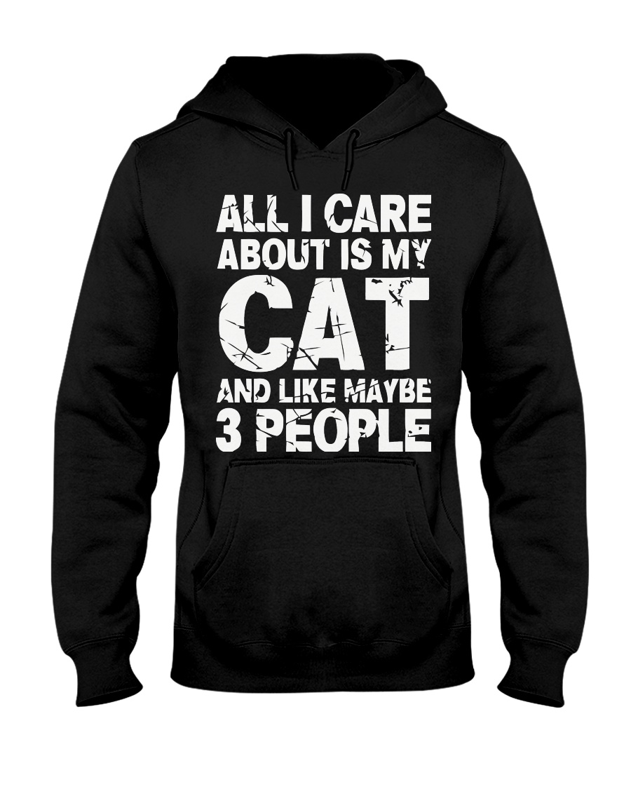 Funny Cat T Shirt Hooded Sweatshirt