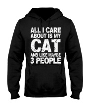 Funny Cat T Shirt Hooded Sweatshirt front