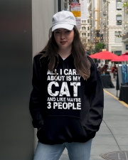 Funny Cat T Shirt Hooded Sweatshirt lifestyle-unisex-hoodie-front-5