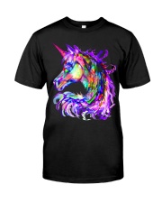 Colorful Rainbow Cute Unicorn Shirt Classic T-Shirt thumbnail