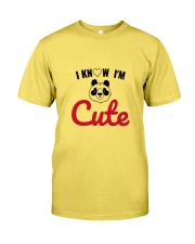 I know i'm cute Premium Fit Mens Tee front