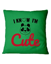 I know i'm cute Square Pillowcase tile